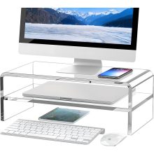Acrylic Laptop Monitor Stand Riser
