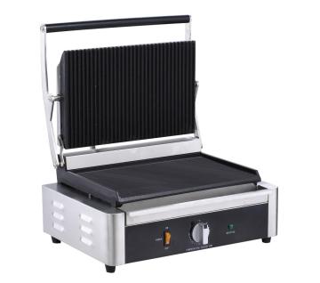 Panini grill acanalado y plano