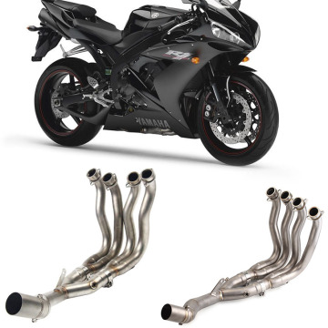 FOR YZF-R1 MT10 2015-2019: Complete Exhaust Pipe System, Including Muffler, Middle, Front Header Tube for Motorcycle Parts Upgrade