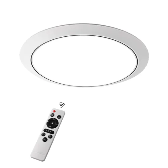 Modern LED Ceiling Lamp with Acrylic Fixtures: Waterproof, Dimmable, RGB & CCT Adjustable for Home Use - 36W
