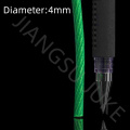 Green PVC coated steel wire rope