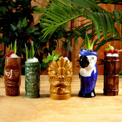 Wholesale Custom TIKI Cocktail Glasses & Mugs