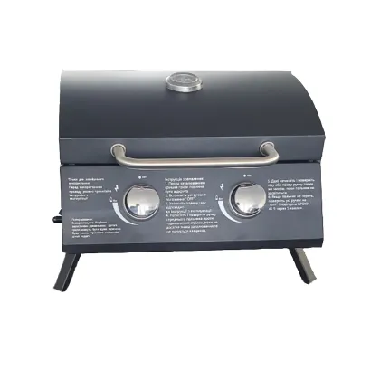 Professional Table Top Portable Outdoor Camping BBQ Barbecue Gas Grill Barbecue Smoke Stove