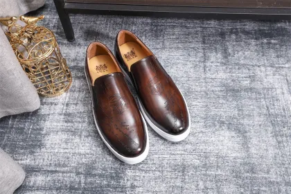 New Style Leather Men Sneaker Casual Shoes