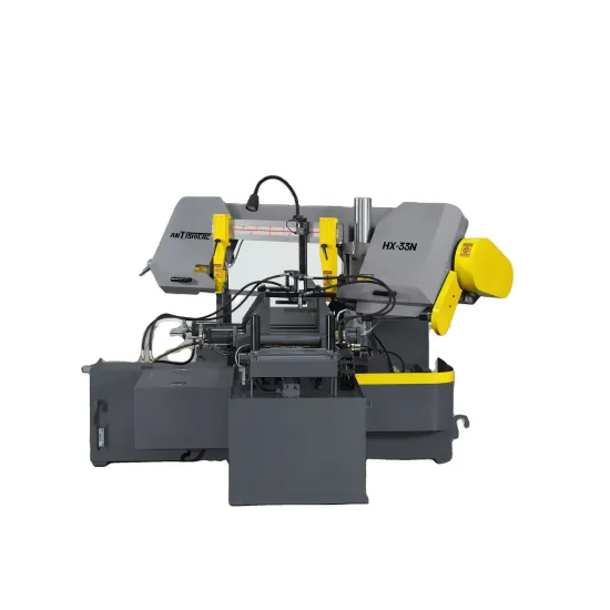 ANTISHICNC Horizontal 45-degree Automatic Band Sawing Machine - HX-33N: Hot Selling Fully Automated Band Saw