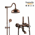 All Copper European Classical Shower Set