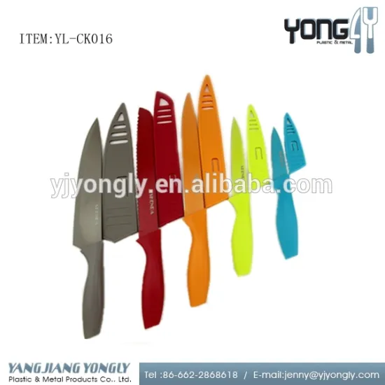 Yongly 5 pcs stainless steel non-stick kitchen knife set