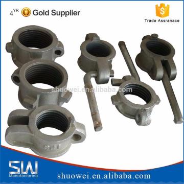 Adjustable scaffolding jack nut thread on construction accessories