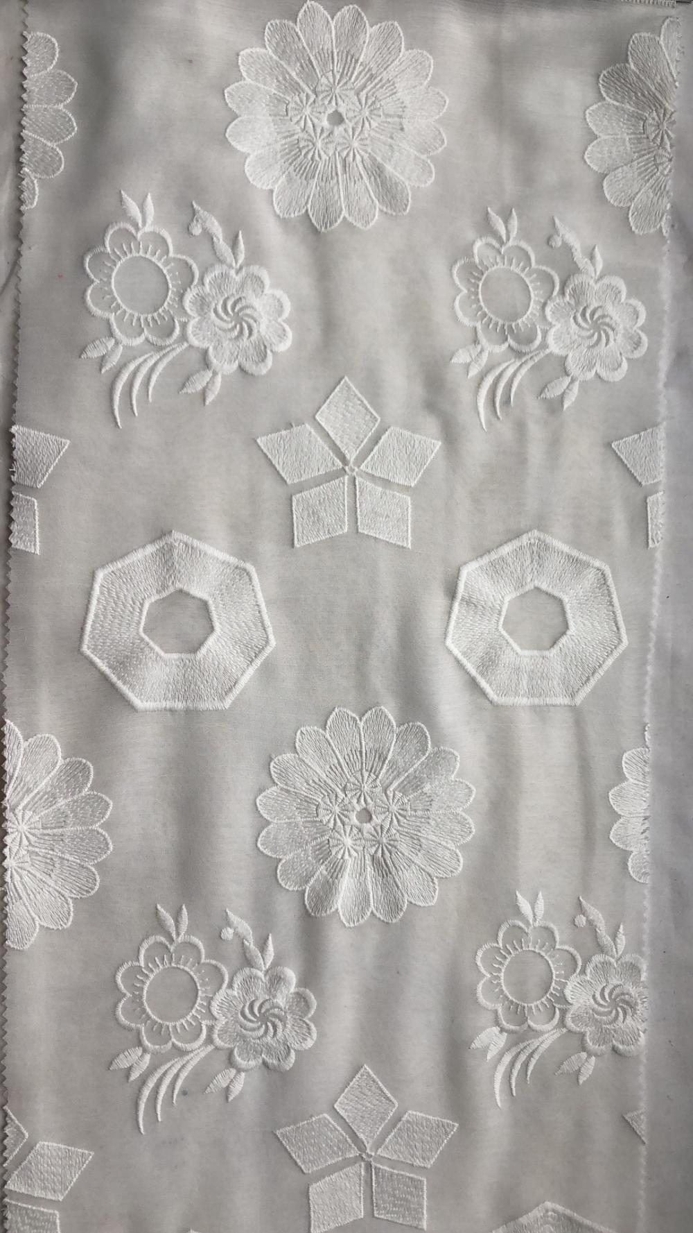 Four patterns Chiffon Embroider Fabric