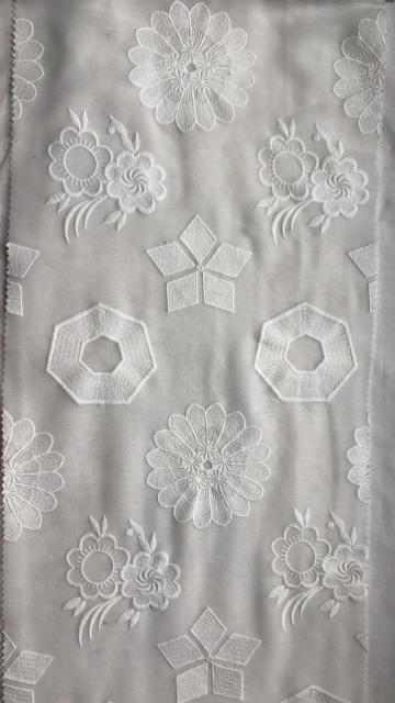 Four Patterns Chiffon Embroider Fabric