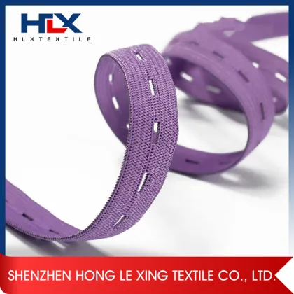 Black Buttonhole Elastic Tape Roll