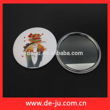 Portable Tin Pocket Cosmetic Small Round Mirror