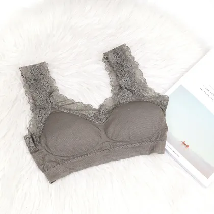 Ladies lace cotton bra