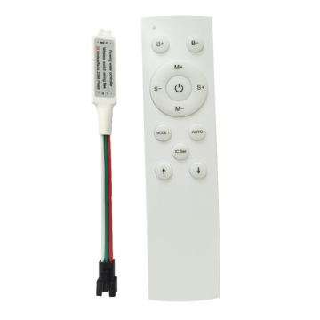DC5-24V Mini White Black 3-Key LED Remote Controller for Running Water/Flowing Horse Race LED Strip Lights