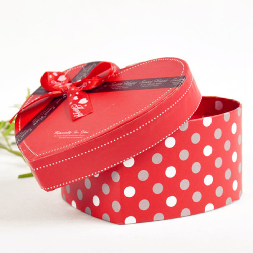 Eco-Friendly Material Paper Gift Packaging Box with Red Color