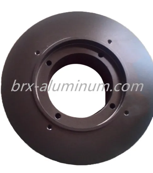 Hard anodized aluminum forged machine part