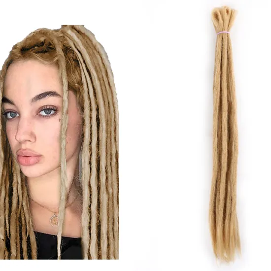 Factory Price Synthetic Hair Extension Straight Dread locks Goddess Faux Locs Attachment Hair Extensions