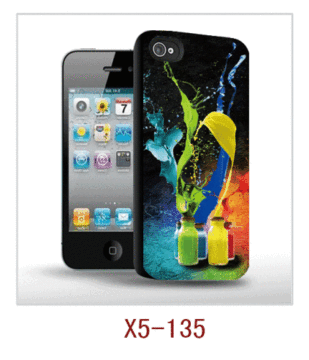 Arts Picture Iphone Case With 3d Picture For Iphone5 Use,pc Case Rubber Coated,multiple Colors Available 