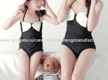 Parent-child Swimsuit, Steel Bracket Backless Boo Cultivate One's Morality Conjoined Ladies Swim