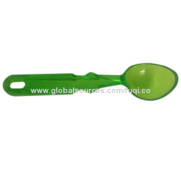 Plastic Color Transparent Ice Cream SpoonNew