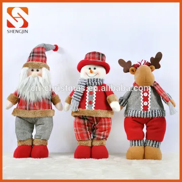Set of 3 Santa Rag Doll Christmas Home Decoration Customized