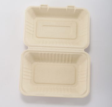 Caja de almuerzo de papel desechable saludable