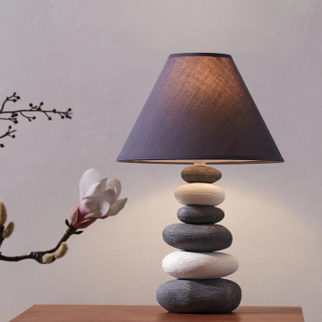 Lampada a forma di pietra rotonda creativa - Bella lampada da pavimento da tavolo e illuminazione lampadario