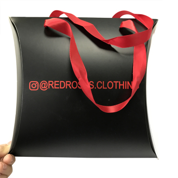 Boîte d'oreiller de vêtements personnalisés en noir mat en gros