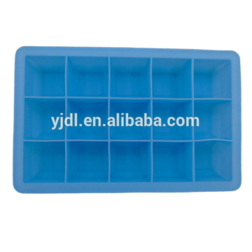 15 hole square shape silicone ice tray,silicone ice cube tray