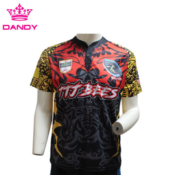 100% polyester sublimated rugby jerseys