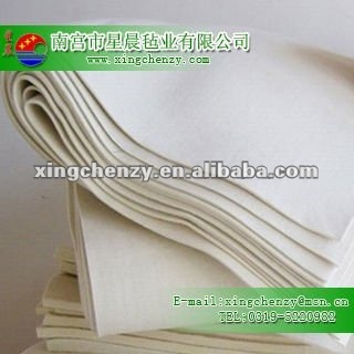 famous brand 2mm thickness 100% wool white sauna felt