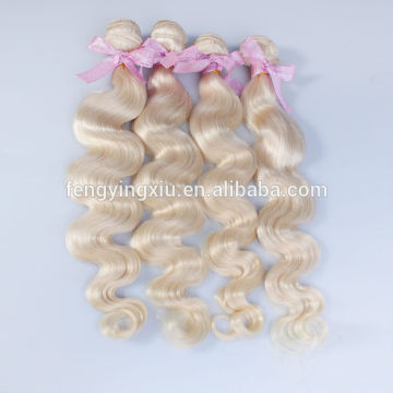 New chinese Human factory wholesale price white girl blonde hair extension
