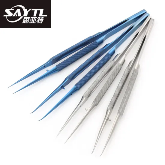 SAYTL Professional Repair Titanium Alloy Fingerprint Tweezers 0.01/0.02 mm BGA Motherboard Maintenance Nipper