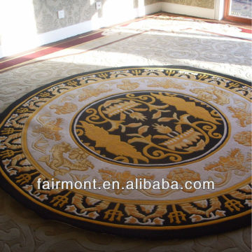 Hand Knotted Round Carpet Silk Round Carpet Round Silk Carpet 002