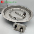 Round Stainless Steel Gas Fire Pit Burner Kit