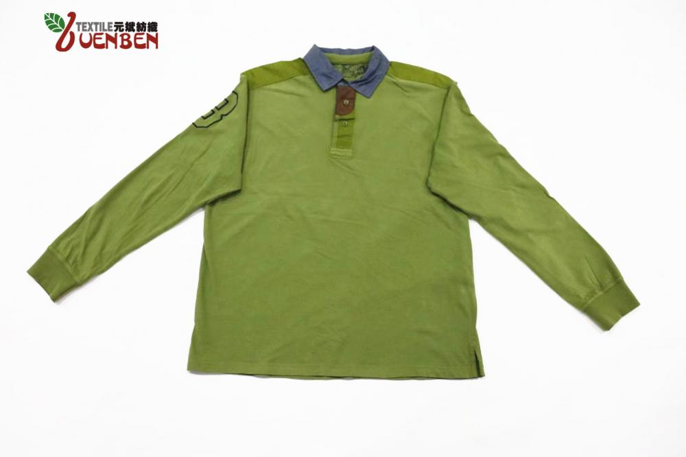 100% Cotton Solid Brushed Long Sleeve Jersey