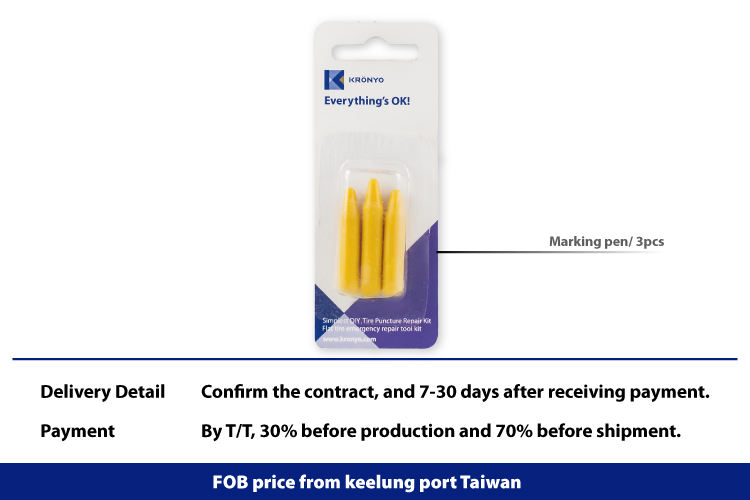 Yellow marking pen card-packed