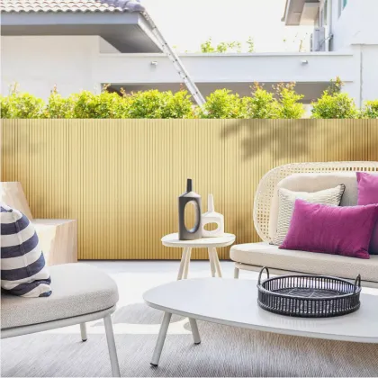 Nature PVC Bamboo Slat Panel Roll - Simulated Bamboo Elegance in PVC Panels