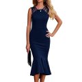 Frauen elegantes Midi Bodycon -Kleid von Frauen