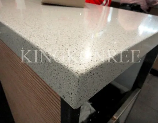 Custom Eased Edge Artificial Stone Acrylic Solid Surface Worktop 25mm Thickness