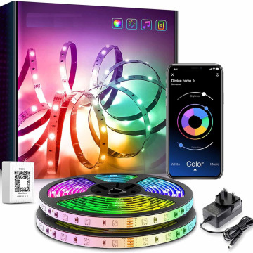 Smart RGB LED Strip Lights for Flexible Bedroom Lighting and Home Decoration
