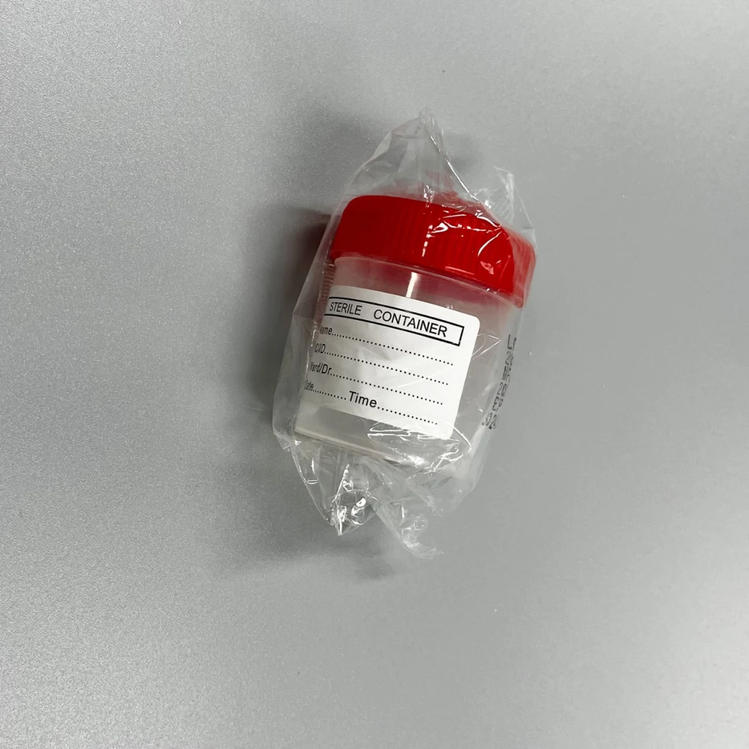 Siny alta calidad 120 ml 70 ml de productos de hospital médico de 70 ml contenedor de orina de plástico estéril desechable
