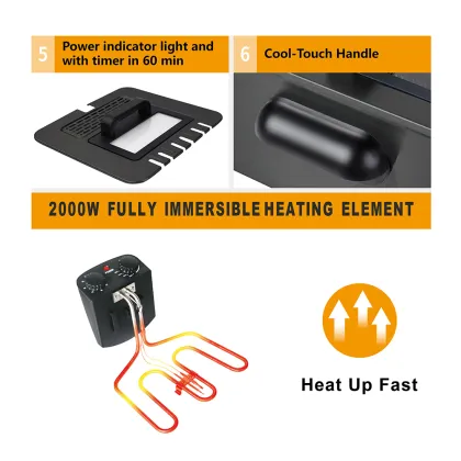 Small deep fryer electric deep fryer for home