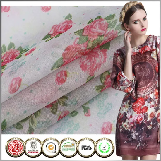 New design SGS Certified Printed Garment chiffon fabric for sale