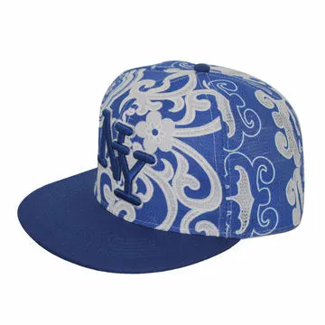 Shiny Leather Snapback Hat for Basketball