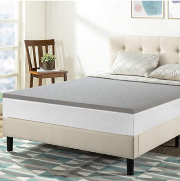 2" Charcoal Infused Memory Foam Topper TXL
