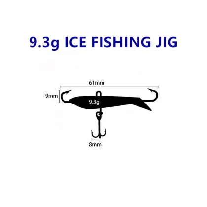 61mm 10g Sinking Balance Ice Fishing Jig Lure for Panfish, Crappie, Sunfish, Perch