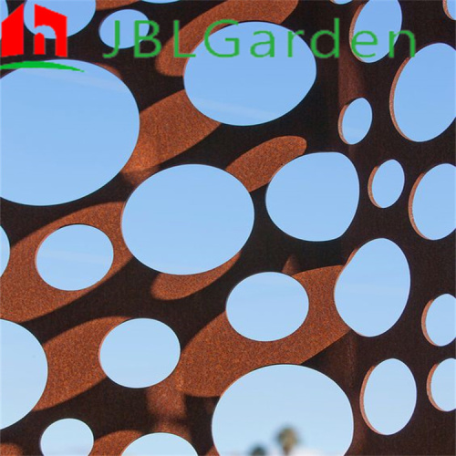 Garden outdoor laser cut metal privacy Room Divider