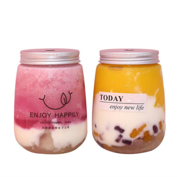 BPA-Free Clear Plastic Beverage Bottles for Juice and Milk Tea - 400ml & 500ml