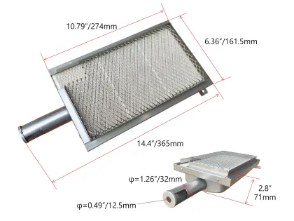 Factory Supply High Quality Infrared Ceramic Bbq Gas Burner For Char Broil Grill